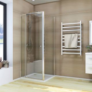 Душевой уголок Veconi Rovigo RV-026, 1200х800х1950, хром, стекло прозрачное