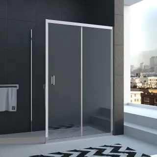 Душевой уголок Veconi Rovigo RV-040, 1000х1000х1850, хром, стекло прозрачное