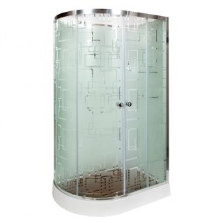 Душевая кабина Deto ЕМ1512 L с гм. и эл. 120х80х220 см