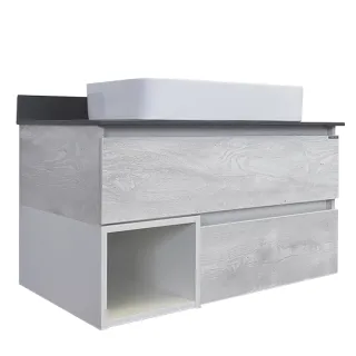 Тумба с раковиной Comforty Прага 00-00014425 90.5 см Дуб белый