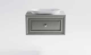 Тумба с раковиной Astra-Form Шарм 4631177715020 80 см серый матовый