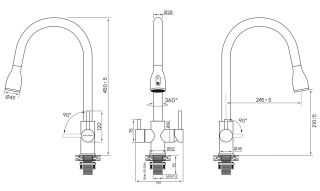 Смеситель для кухни Paulmark Lange La214212-NI никель