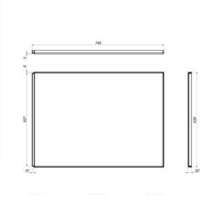 Боковая панель для ванны AM.PM Gem 75 W00A-000-075W-S Белая