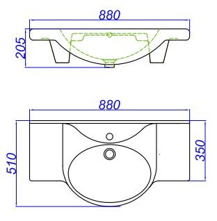 Dreja Умывальник "Дрея 85"