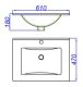 Раковина Aqwella Quadro 60 Sanita