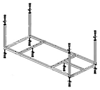 Комплект ножек для ванны Cezares Slim SLIM-Corner-MF