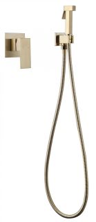 Гигиенический душ со смесителем ABBER Daheim золото матовое AF8225G