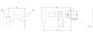 Встраиваемый смеситель для раковины ABBER Wasser Kreis AF8112RG розовое золото