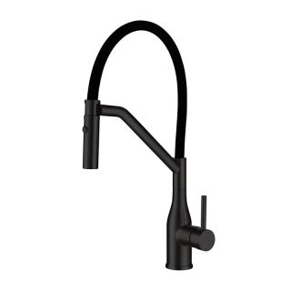 Смеситель для кухни Gappo G4098-16 с гибким изливом золотой чёрный