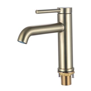 Смеситель для раковины Gappo G1006-3 золотой сатин