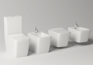 Унитаз Timo SOLI TK-301 пристенный, напольный, безободковый, с сидением микролифт, клавиша хром ,механизм 3/6 л