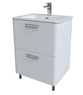 Напольная тумба с раковиной IDDIS Brick BRI60WFi95K 60см белый