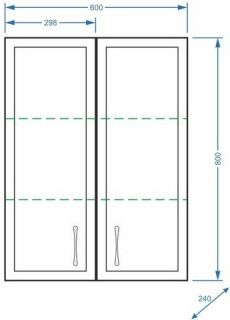 Шкаф Stella Polar Концепт 60см белый SP-00000140