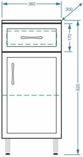 Комод Stella Polar Концепт 36см белый SP-00000151