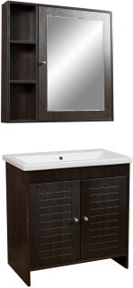 Тумба под раковину Stella Polar Монтоне 80см венге SP-00000161