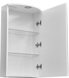 Зеркало-шкаф с подсветкой Stella Polar Альда 40см белый SP-00000222