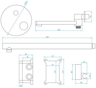 Душевая система RGW Shower Panels SP-55 хром 51140855-01