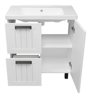 Напольная тумба под раковину Misty Спарта 80см белый