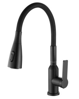 Смеситель для кухни Shevanik S843H-3 чёрный