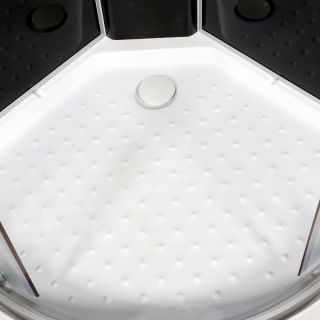 Душевая кабина Deto L 809 N с гидромассажем BLACK 90х90х200 см