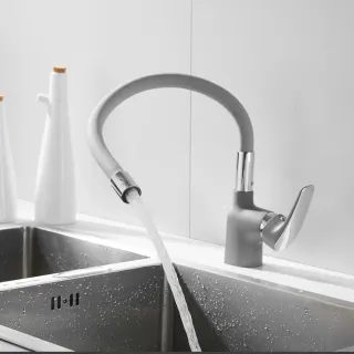 Смеситель для кухни Shevanik S443-9 серый