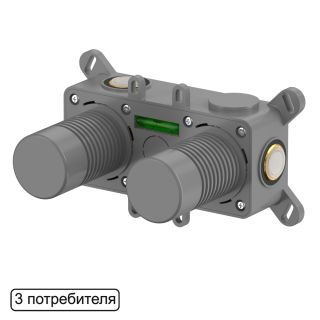 Встраиваемая часть смесителя на 3 потребителя WHITECROSS 1-Y1243