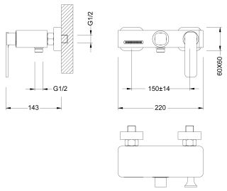 Смеситель для ванны Timo Torne антик 4314/02Y