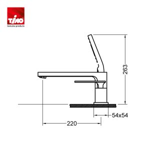 Смеситель на борт ванны Timo Torne золото матовое 4330/17Y