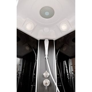 Душевая кабина Deto L 810 с гидромассажем BLACK 100х100х215 см