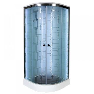 Душевая кабина Deto ЕМ1510 N LED с гм. 100х100х208 см