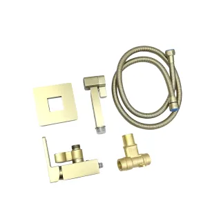 Гигиенический душ со смесителем Gappo G7217-13 золотой сатин