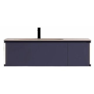 Тумба с раковиной Black&White Universe 9451200 120 см синий