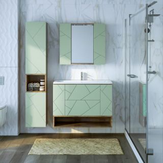 Ниша для тумбы Бриклаер Кристалл 4627125417054 100 см дуб гранж песочный