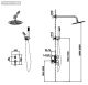 Душевая система AltroBagno Unione 040106 Cr хром