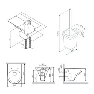 Унитаз подвесной  AM.PM CK90H0203W белый
