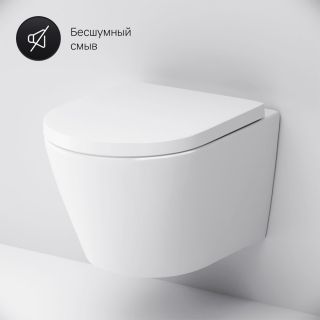 Унитаз подвесной AM.PM Sense C741701SC с сиденьем безободковый