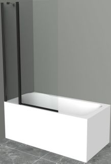 Шторка на ванну BelBagno Uno 100см чёрный UNO-V-11-100/150-C-NERO