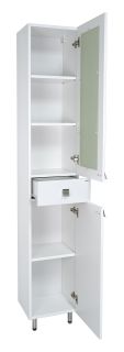 Напольный шкаф - пенал Misty Урал 35см правый белый