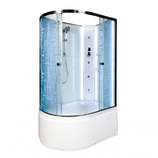Душевая кабина Deto ЕМ4512 R N LED с гм. 120х80х208 см
