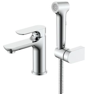 Смеситель для раковины с гигиеническим душем Raglo R03.12 хром