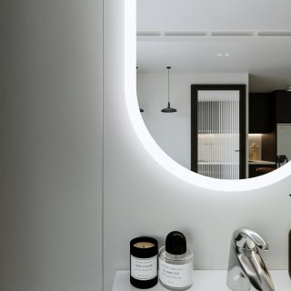 Зеркало с подсветкой Бриклаер Вега 4627125415616 55 см сенсор на зеркале бесконтактный