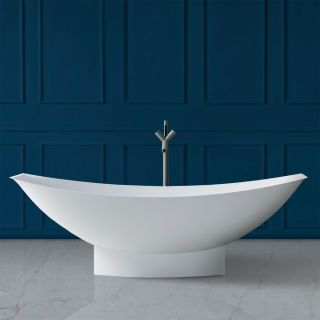 Ванна из искусственного камня ABBER Stein AS9610 180x80см белый матовый