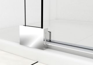 Душевая дверь Vincea Extra VDP-1E9010CGB, 900/1000, черный, стекло тонированное