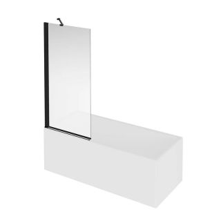 Шторка на ванну Kerama Marazzi Vetro VE.80.BSD.BLK.M 80 см стекло прозрачное профиль чёрный матовый