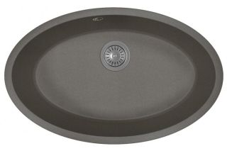 Кухонная мойка Florentina Вега Овал чёрный