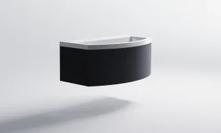 Тумба с раковиной Astra-Form Венеция 2.0 3 3100003ral7024+04010022 80 см тёмно-серый матовый