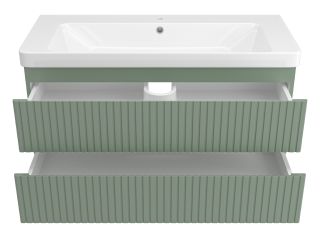 Подвесная тумба под раковину Brevita Victory VIC-09105-0802Я 105см зелёный