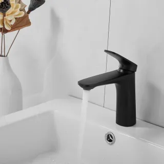 Смеситель для раковины Shevanik S8501H чёрный