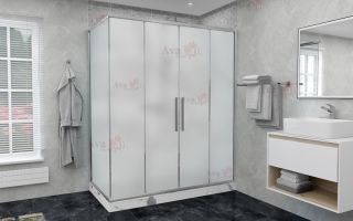 Душевой уголок AvaCan FC2 190-210 + SC90 MT хром