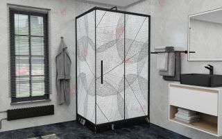 Душевой уголок AvaCan FB 160-180+ SB 90 MT чёрный